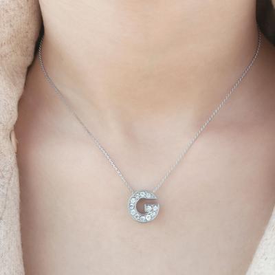 Love Silber vergoldet Alphabet "G" Kette Anhänger Geschenk Modeschmuck