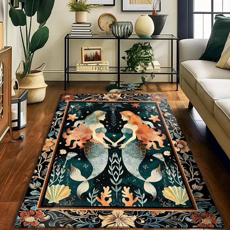 

Ocean Theme Carpet Washable Area Rug Soft Area Rug Modern Home Decor Carpet-Modern Hero Scene Floor Mat Rug-Stylish Fandom Rug 40X60cm
