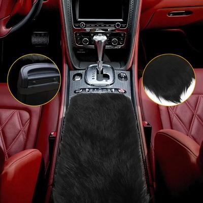 1Pc Universal Car Center Console Cover Console Cover Armrest Pads Warm Winter Wool Car Armrest Seat Box Cushion Protector Cover