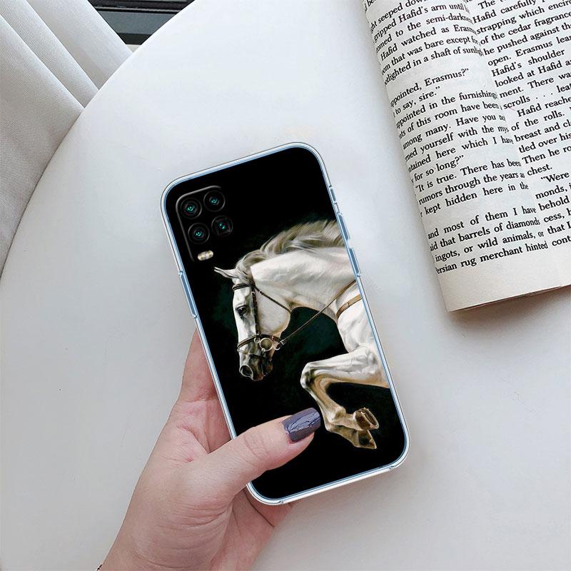 Fine Horse Transparent Phone Case for Motorola Moto Edge Plus G200 G23 E13 E15 E20 E30 G62 G71 G72 G75 G24 G15 Power