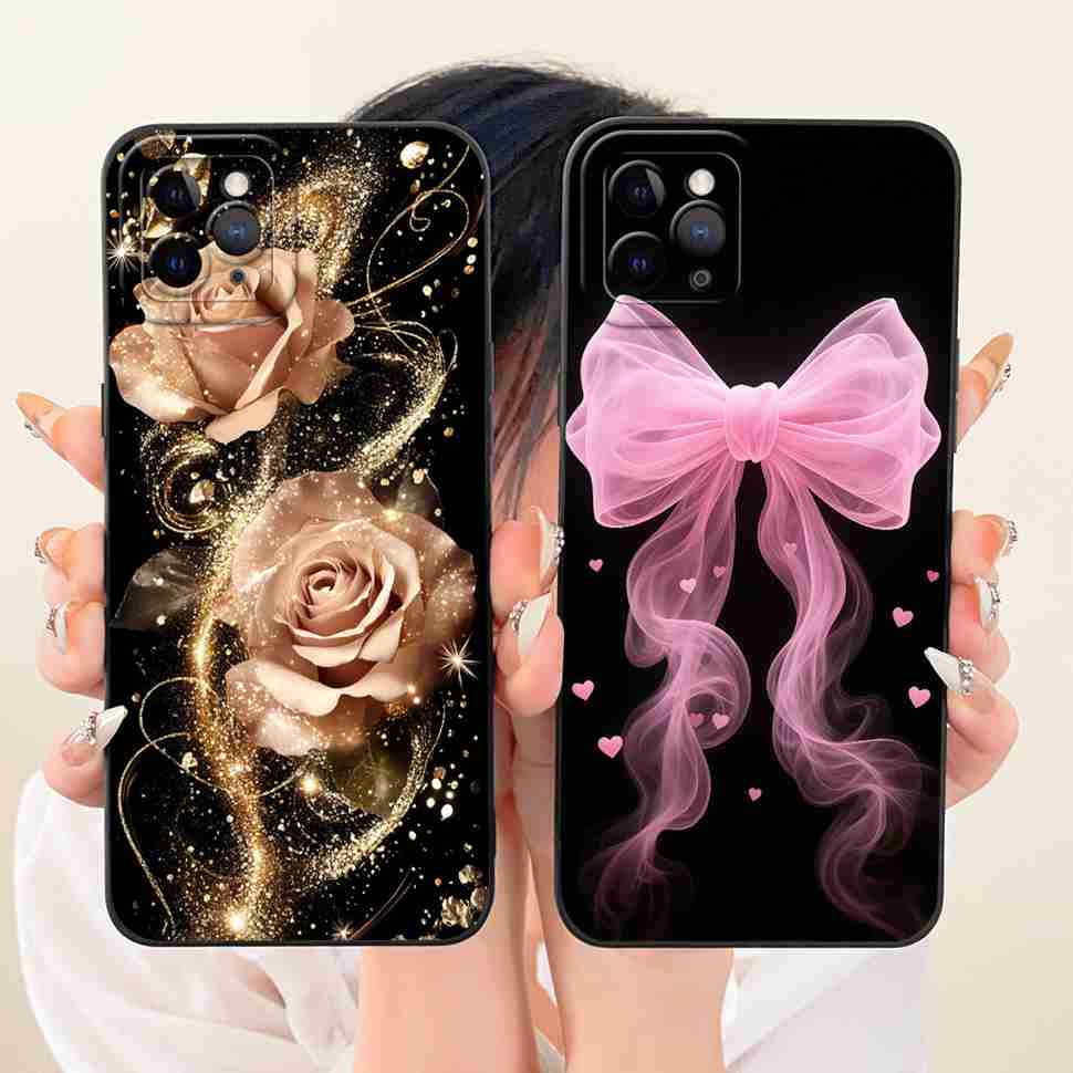 For iPhone 11 Pro 5.8" Case Colorful Flower Cartoon Cat Silicone Back Cover For iPhone 11Pro 11PRO A2215 A2160 A2217 Phone Cases