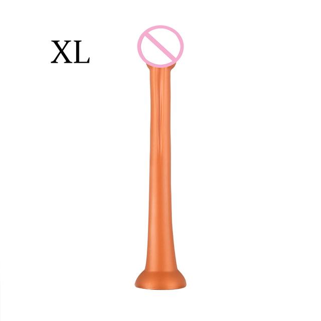 Long Butt Plug Liquid Silicone Anal Plug Big Dildos Stimulate Anus Suction Cup Soft Anal Dilator Penis Sex Toy Dick Sex Products