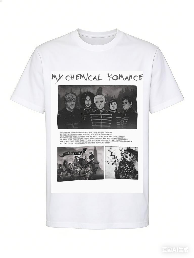 My Chemical RoUnisexce  MCR Graphic 2026 Unisexs TShirt Unisex ONeck 100 Cotton Short Sleeve Oversized Y2k Popular Vintage Tee