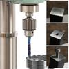 6pcs High Speed Steel Screw Thread Tap Blue Coated Machine Tap Bit Durable Metric Tap Set  For Metal