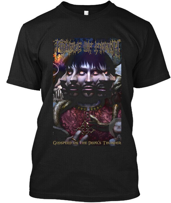 

New Cradle of Filth Godspeed On the Devil s Thunder Black Unisex T-Shirt S-5XL Unisex T-Shirt - Men s Summer Cotton Graphic Tee 5XL різнокольоровий