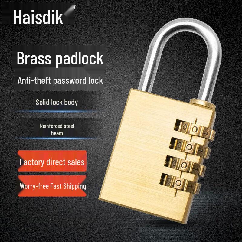 Haistick HK-5158 Brass Combination Padlock Large