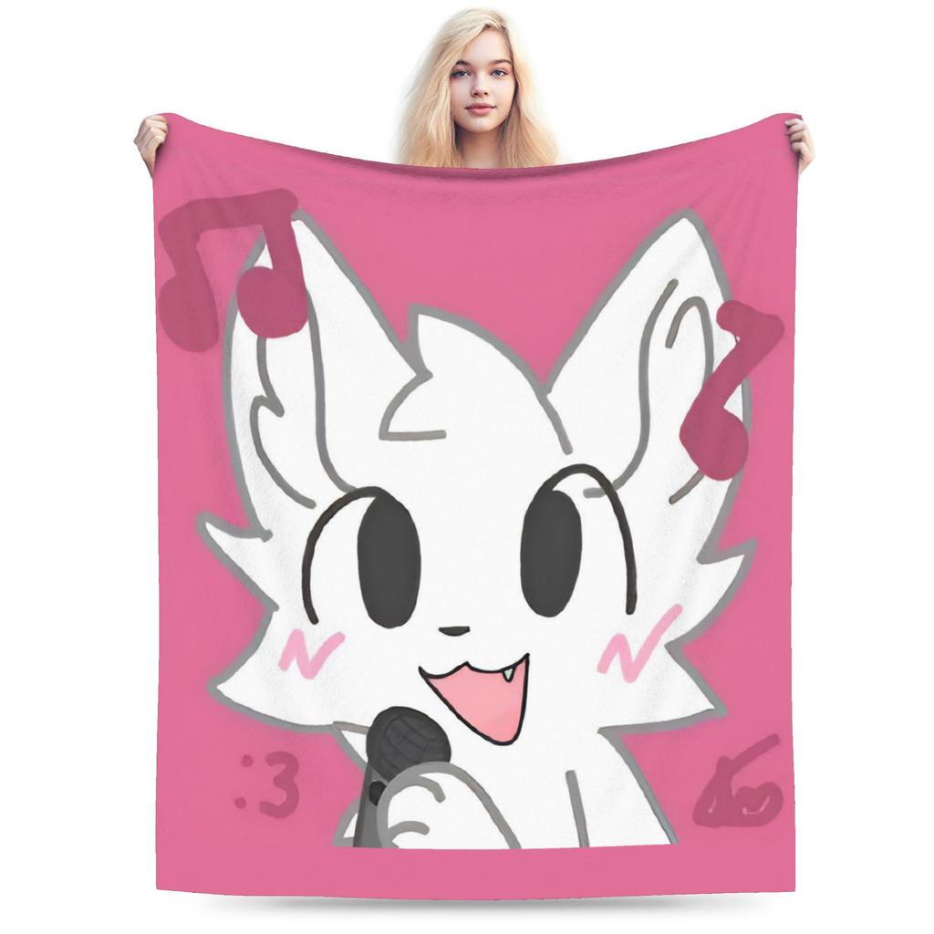 Boykisser Silly Cat Blankets Fleece Spring Autumn Cartoon Portable Super Soft Throw Blankets for Bedding Outdoor Quilt