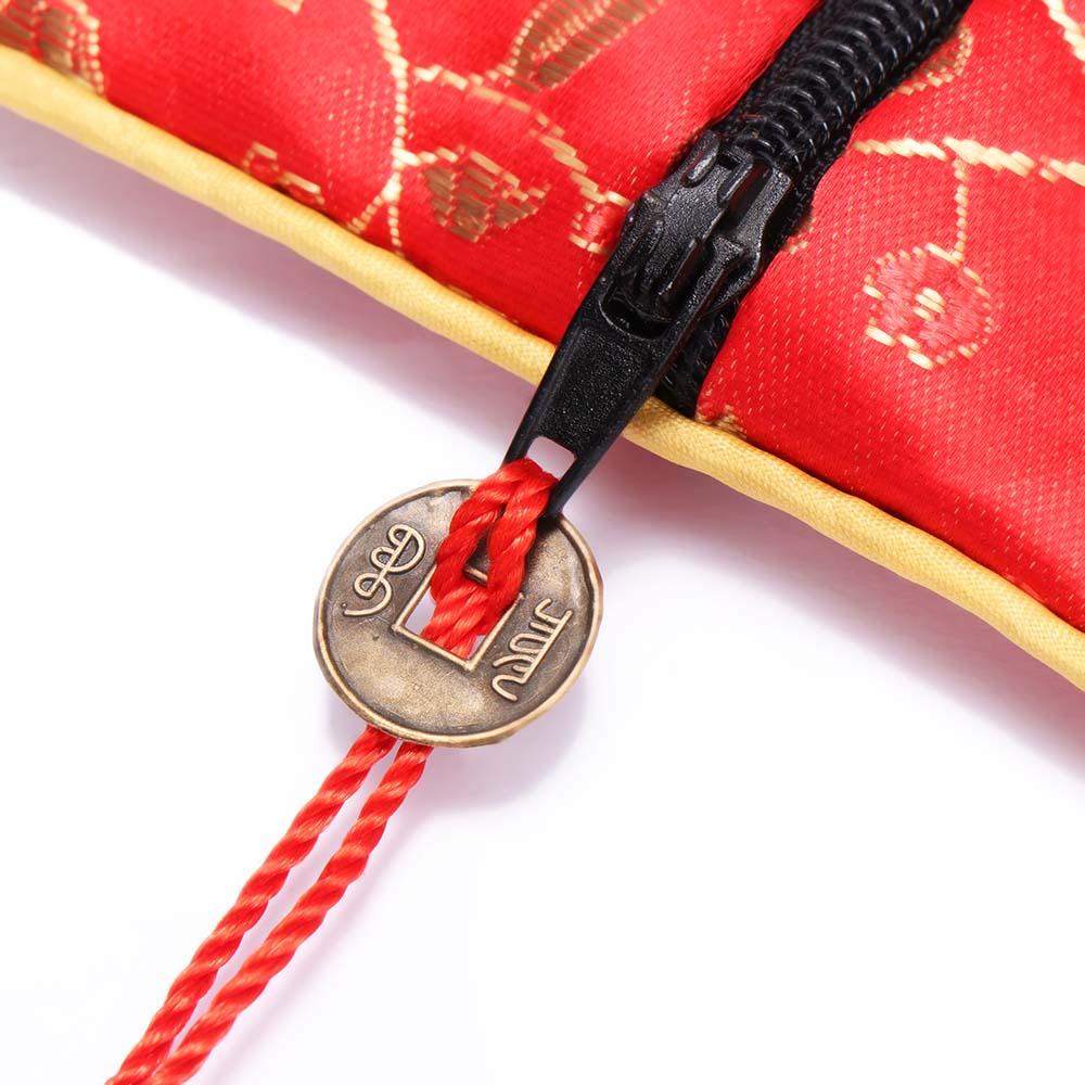 Plate Buddhist Fabric Tassel Floral Packaging Brocade Tips Bag Jewelery Bag Wallet Handbags