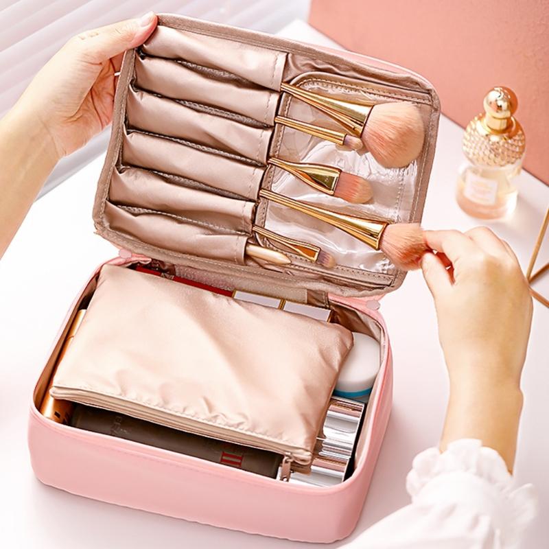 Portable Zipper Makeup Bag Women Cosmetic Bag Travel Organizers Female Make Up Cases Pouch Gift for Girls