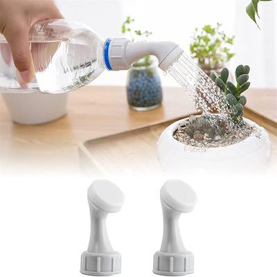 2Pcs Bottle Cap Sprinkler Portable Plastic Little Nozzle Sprinkler Head Bottle Watering Spout for Indoor Seedlings Plant JT266