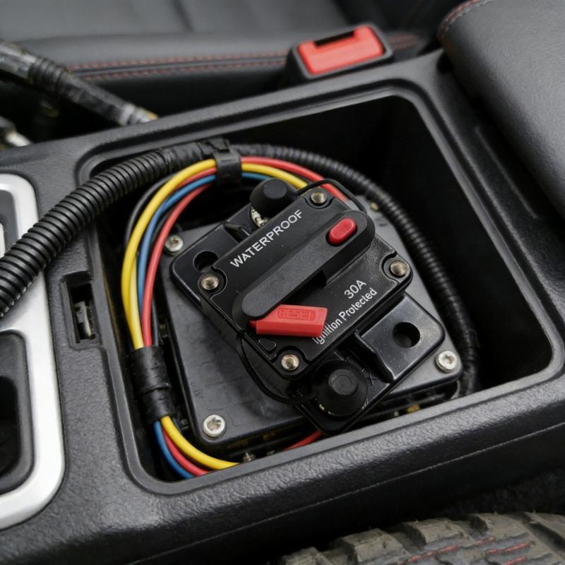 Transparent PC Case Automotive Circuit Breaker 30A To 300A Manual Reset For Overload Protection In Cars Boats And RVs