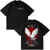 Rapper Niro OX7 Albumové tričko Pánské Dámské Oblečení Hip Hopová Móda Popová Hudba Trička Pánské Ležérní Bavlna Vintage Tričko Streetwear