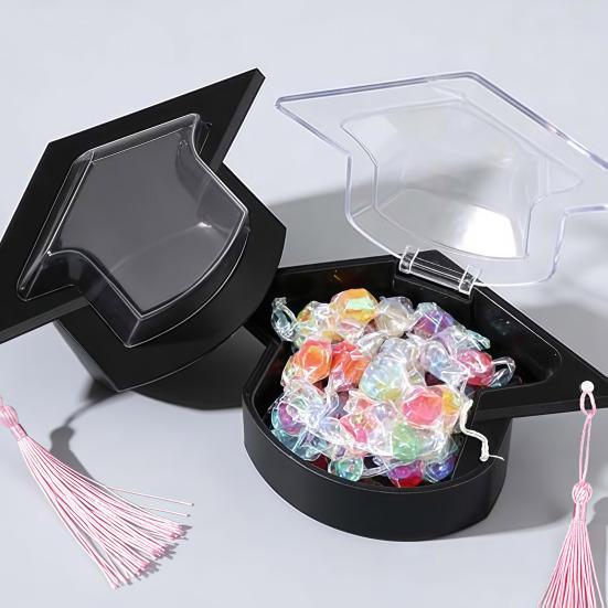 Graduation Cap Candy Cards Candy Dome Greeting Card with Tassel DIY Grad Cap Candy Box for School Ceremony Party 2026 Graduation Gifts