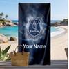 Everton FC Personalized Printed Beach Towel Soccer Logo Support Custom Name Text Absorbent Towel For Sport Travel Special Gift