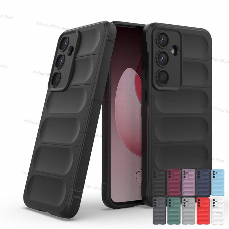 For Samsung Galaxy S25 FE Case Samsung Galaxy S25 FE Cover Cases Shockproof Silicone Anti-fingerprint Protective TPU Phone Cover