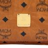 MCM Borsa a tracolla a tracolla Cognac Visetos Monogram per fotocamera con doppio scomparto con zip per uso quotidiano e casual
