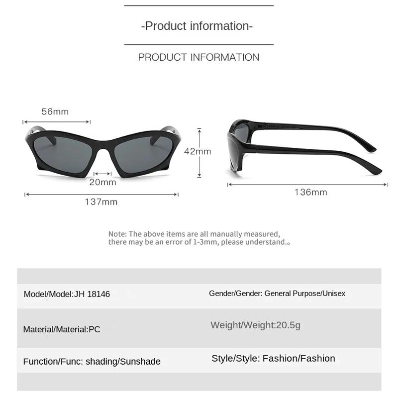 Steampunk Irregular Sunglasses Sports Goggle New Women Men Fashion Sun Glasses Punk Eyewear Female Y2K Shades Eyeglasses UV400