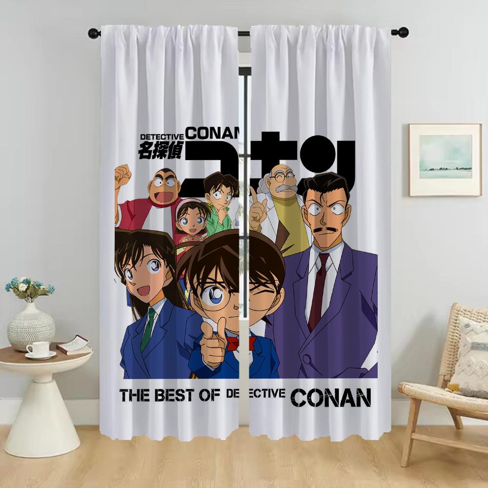 Conanes Anti-mosquito Curtains 2 Pieces Home Interior Curtains for Living Room Blackout Curtain Partition Shades Kitchen Elegant