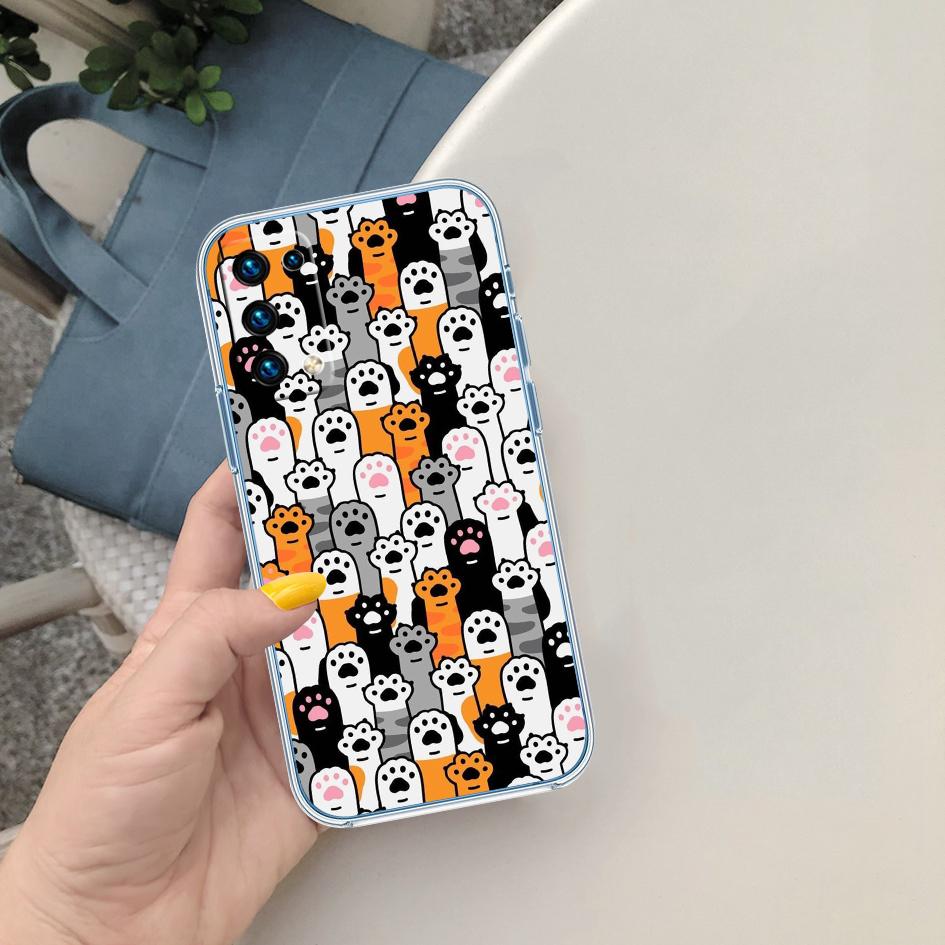 MY5 Cat Kitten Meow Soft Shell Transparent Phone Case for Samsung Galaxy A04 A04S A14 A23 A34 A54 M23 M33 M52 M53