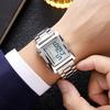 Fashion Men's Square Watch Business Steel Belt Multifunctional Electronic Watch