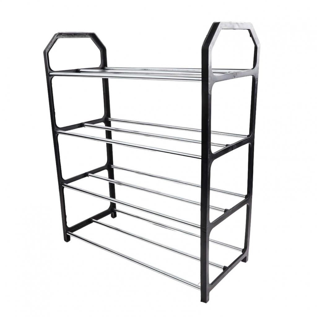 4-layer Metal Shoe Rack Easy Assembly Shoe Rack Space-saving