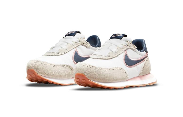 Nike Waffle Trainer 2 SE Low top Toddler Shoes Apricot Blue Pink Infant And Toddler DJ0347-100
