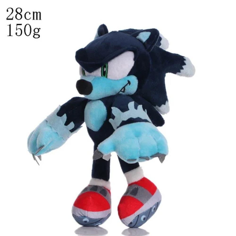 2025 New 25cm Super Sonic Action Doll Plush Toy Hedgehog Model Plush Doll Tarsnak Sofa Plushie Toys for Children's Birthday Gift