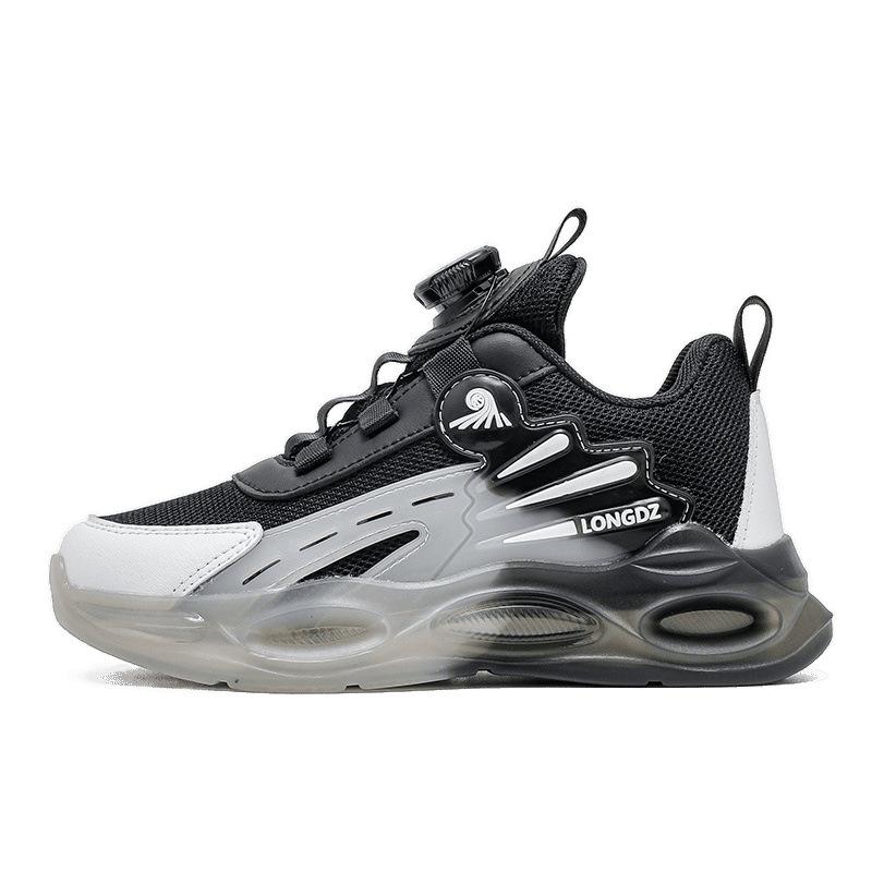 2025 Spring New Boys Sports Shoes Mesh Breathable Non-slip Rotating Buckle Soft Sole Lightweight Shoes Tide