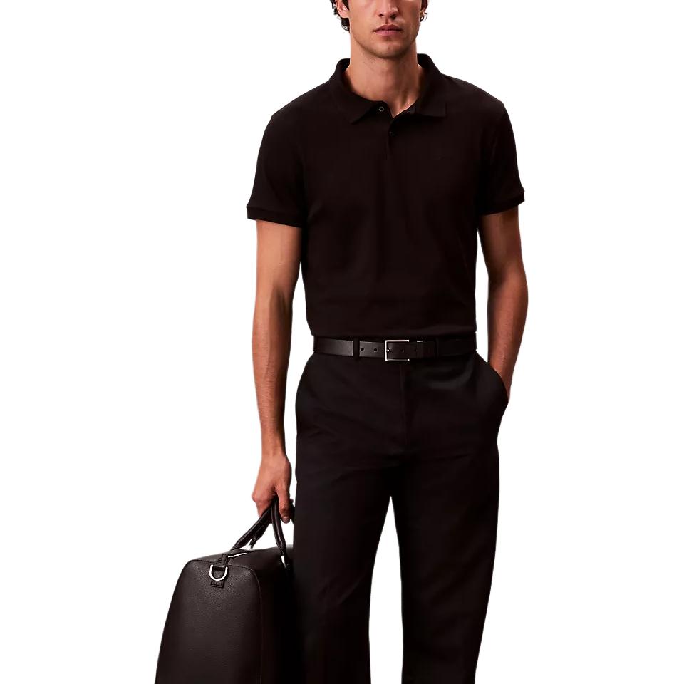 Calvin Klein Comfortable Versatile Fashion Liquid Touch Short Sleeve Polo Shirt Men tops 4LC251G-UB1