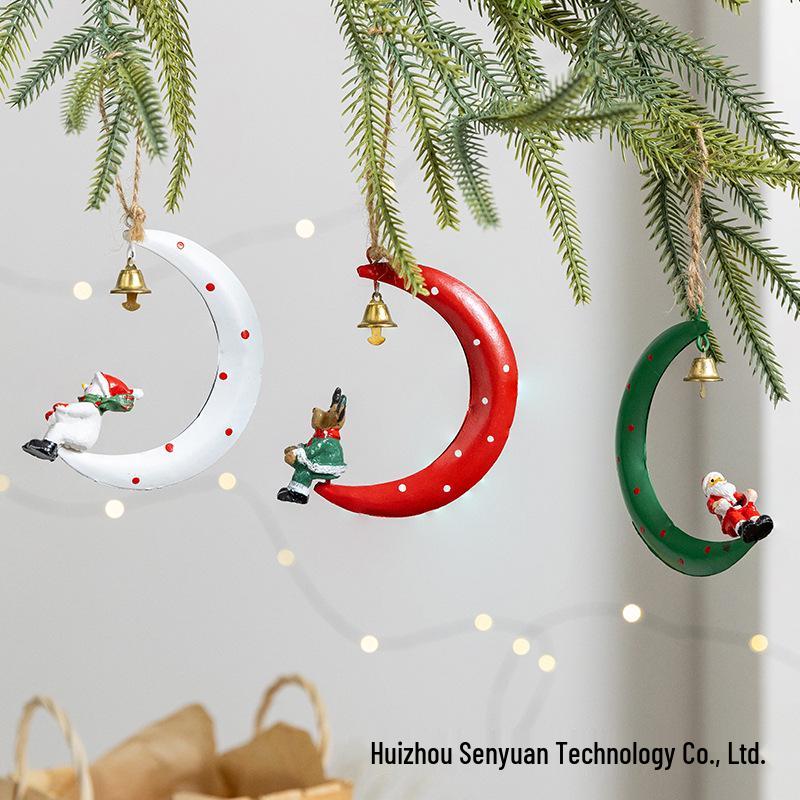 Exclusive Christmas Metal Ornament Set: Snowman, Santa, Reindeer - Perfect for Tree & Home Decoration