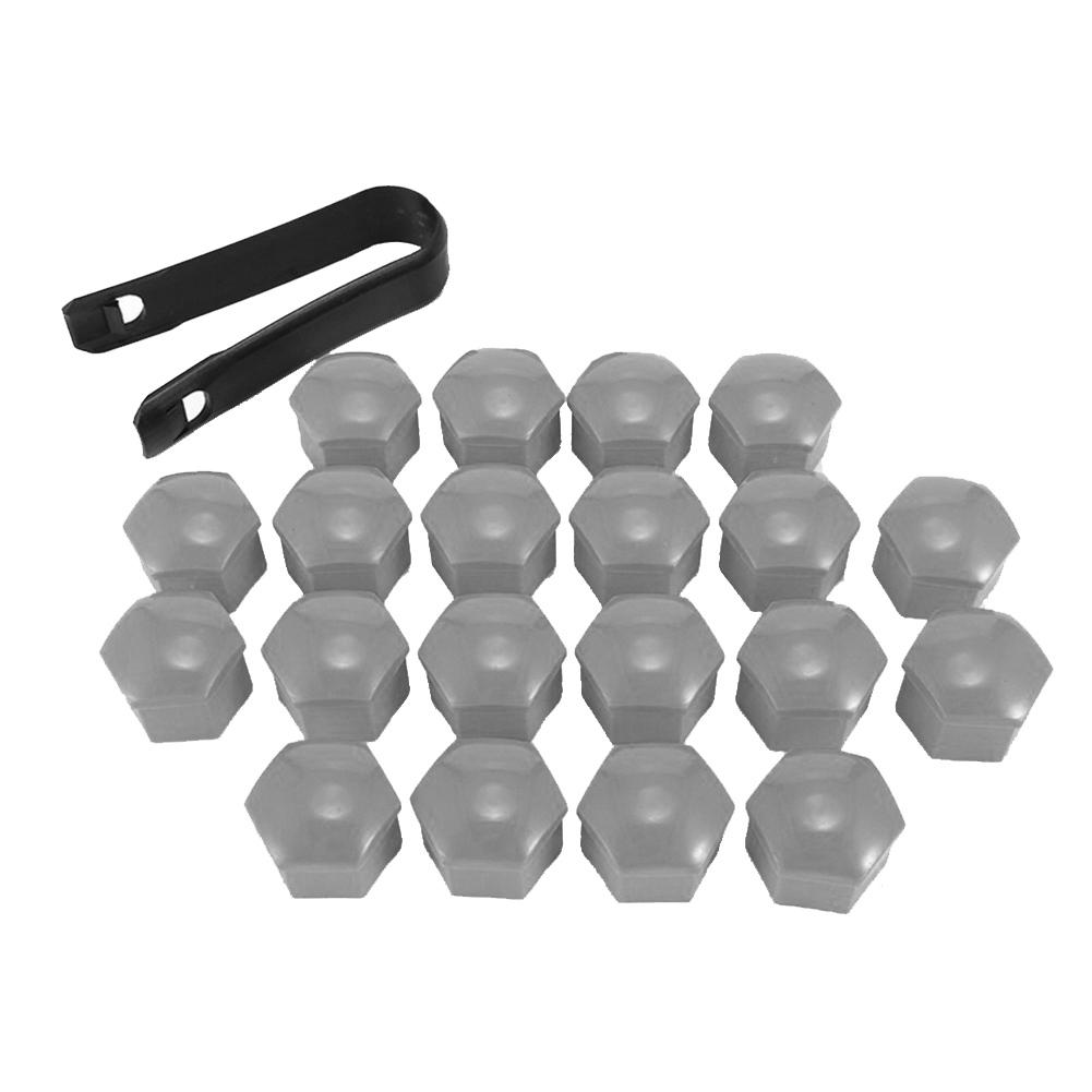 Cars Auto Parts Nut Center Cover Protection Vehicle Caps with Removal Tool Wheel 20Pcs Car 17mm