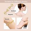 8Pcs Plated Magnet Double Magnetic Necklace Clasps Gold Silver Connector Buckle  Beads Chain