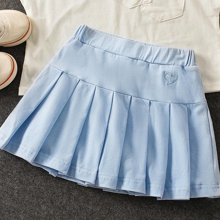 Girls' New All-Match Pleated Culottes Summer Skirt Inner Safety Pants Student Uniform Skirts