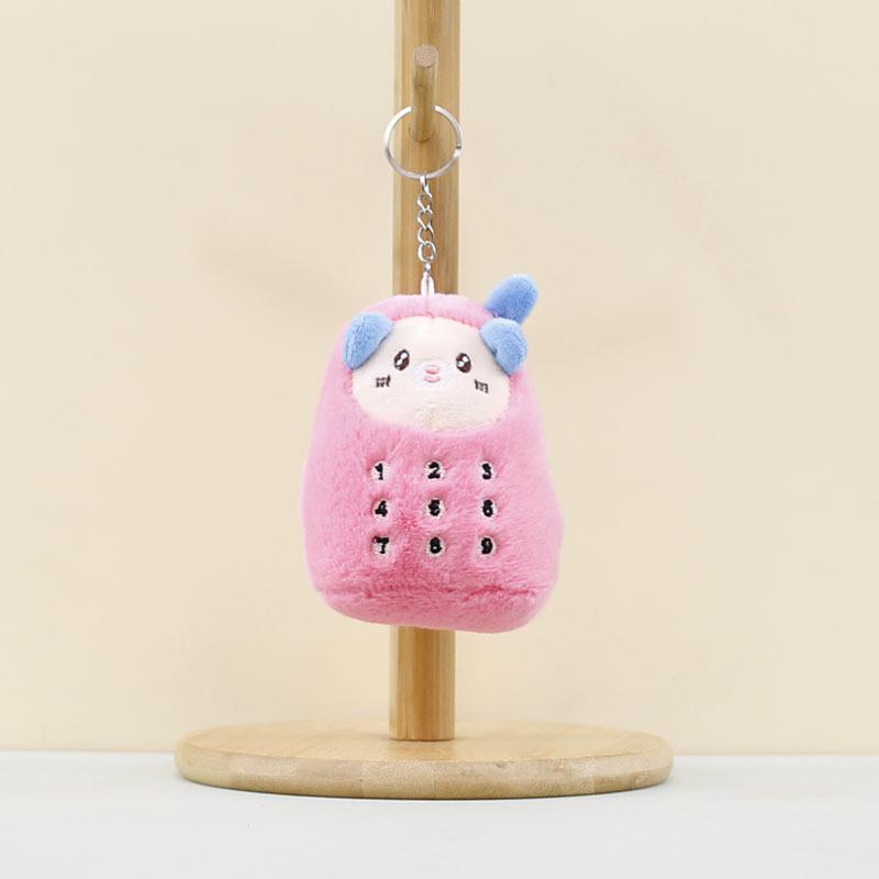 Adorable Llavero de Oso de Peluche Encanto Linda para Teléfono Móvil Accesorio de Muñeco de Peluche Suave