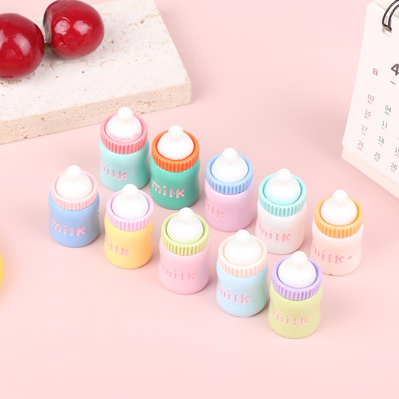 2Pcs Baby Dolls Feeding Bottle Magic Dummy Pacifiers Milk Bottle For Doll House Feeding Diy Accessories