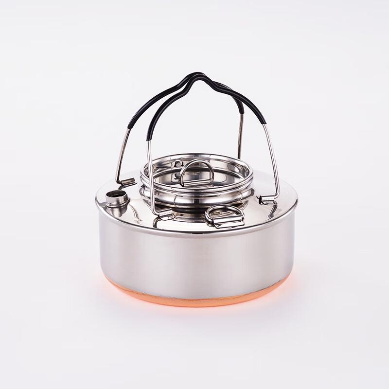 

Portable 0.9L Stainless Steel Camping Kettle with Copper Bottom 0.9L