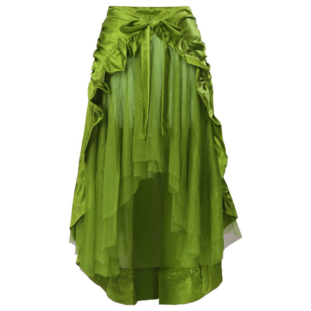 Halloween Gothic Renaissance Skirt With Drawstring For Cosplay And Costumes