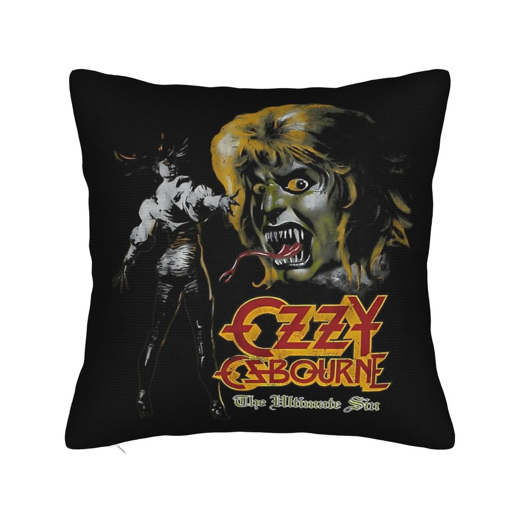Pillow Case Ozzy Osbourne  Custom  Pillow Cover For Living Room Bed Chair Retro Trendy Pillowcases