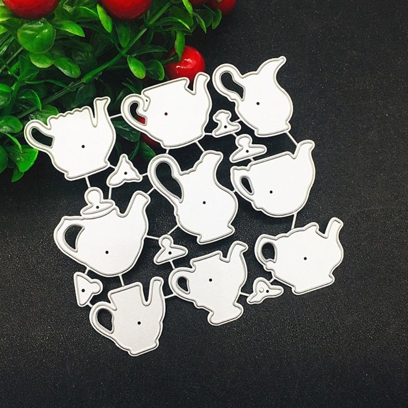 Tea Pot Metal Cutting Dies Photo Album Journal Diary Decoration Accessory