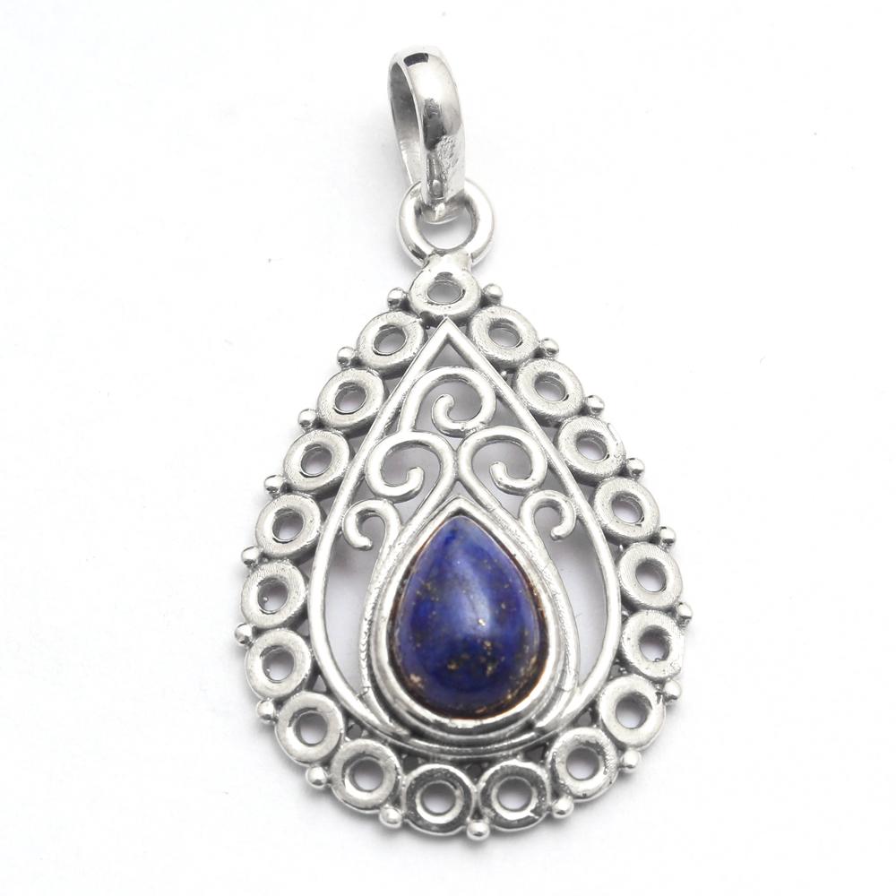 925 Sterling Silver Pendant, Reiki Pendant, Gemstone Jewelry, Handmade Pendant, Filigree Pendant, Silver Jewelry, Crystal Healing Pendant