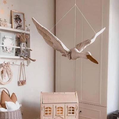 Hanging Oranment, Boys Girl Swan Plush Doll Stuffed Toy, Animal Wall Decor for Kids Children Room