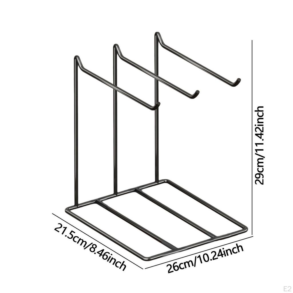 Jewelry Organizer Earrings Storage Holder Lightweight Stylish Necklaces Hanging Rack with 3 Hangers