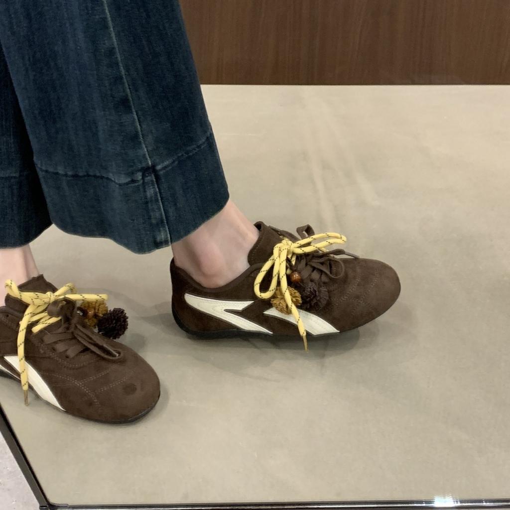 Korean Version of Retro Casual Moral Training Shoes Women's 2025 Autumn New Racing Shoes Are Very Good-looking and Popular Sports Forrest Gump Shoes