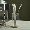 Estebanhof Stainless Steel Straw Cleaning Brush Set 30cm Curved 4P + Cleaning Brush 1P