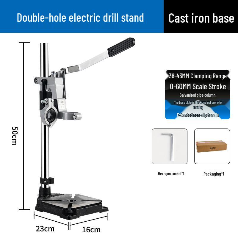 High-Precision Multi-Functional Drill Press Stand for Handheld Rotary Drills