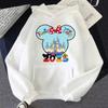 2025 Women's Disney Vacation Family Sweatshirt, Hooded Print Casual Sweatshirt, Fashionable Travel Sweatshirt, Autumn Pullover