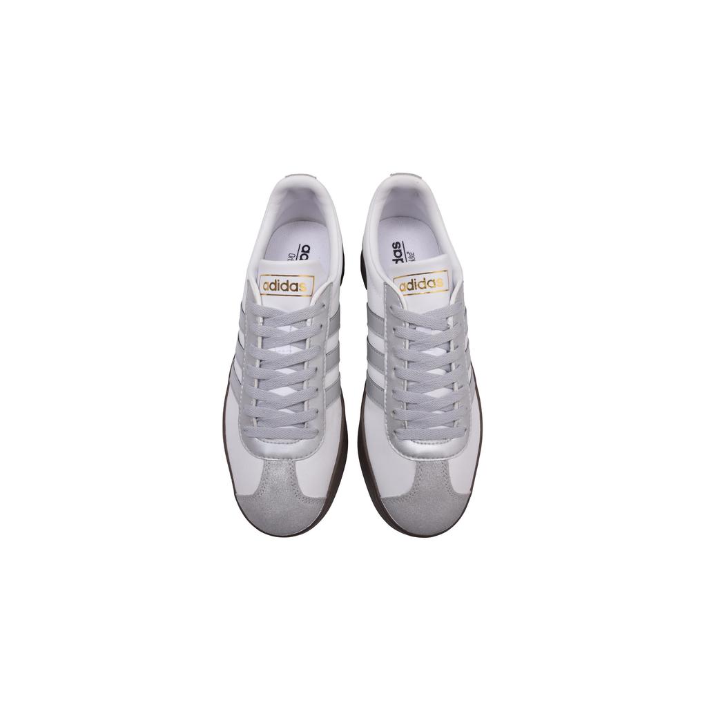 Adidas Neo VL Court 2.0 Silver Bead Abrasion Resistant Low top Skateboard Shoes Unisex Silver White ID6015(Team348-)