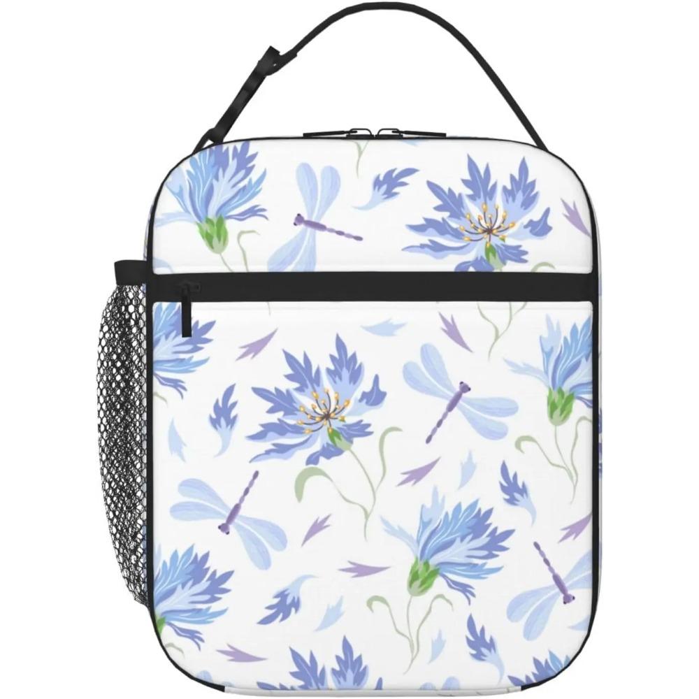 Fox Bunny Cloud Lunch Bag for Women Men Reusable Insulated Lunch Box Portable Lightweight with Side Pocket for Work Picnic
