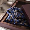 Mulberry silk silk scarf British style pattern men's business scarf Fashion commuter versatile scarf
