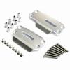 Kingfly Aluminum Axle Housing Protection Skid Plate for Tamiya CC-02 Chassis